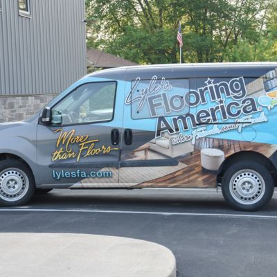 Lyle's flooring america truck